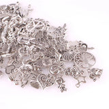100 Pcs Mix Butterfly Horse Pendants Charms for Jewelry Making Supplies