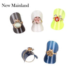 100 Pcs Multicolor Plastic Ring Display Stand 38mm Jewelry Tool