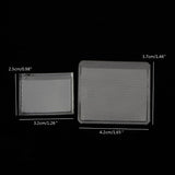100 Pcs Necklace Cards Clear Chain Sleeve Self Adhesive