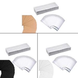 100 Pcs Necklace Display Cards Clear Sleeve Chain Holder Organizer