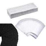 100 Pcs Necklace Display Cards Clear Sleeve Chain Holder Organizer