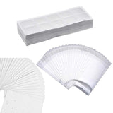 100 Pcs Necklace Display Cards Clear Sleeve Chain Holder Organizer