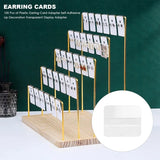 100 Pcs Earring Card Adapter Self-Adhesive Lip Decoration Display