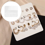 100 Pcs Earring Card Adapter Self-Adhesive Lip Decoration Display
