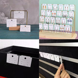 100 Pcs Self-Adhesive Lip Decoration Earring Card Adapter Transparent Display