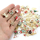100 Pcs Christmas Charms Pendant DIY Necklace Bracelet Making
