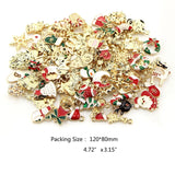 100 Pcs Christmas Charms Pendant DIY Necklace Bracelet Making