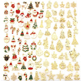 100 Pcs Christmas Charms Pendant DIY Necklace Bracelet Making