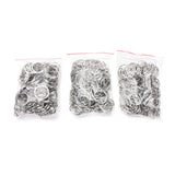 100 Pcs/Set Silver Key Chains 25mm DIY Keyrings