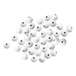 100 Pcs Wooden Beading Bracelet Making Supplies Handcraft Beads