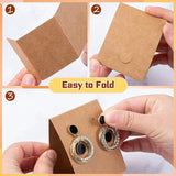 100 Pcs Earring Display Cards with 200 Earring Backs