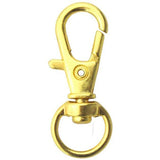 100 Pcs Metal Swivel Lobster Claw Clasp Silver