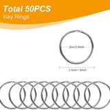 100 Pcs Swivel Snap Hooks Key Rings Lobster Claw Clasps S/M/L for DIY Crafts
