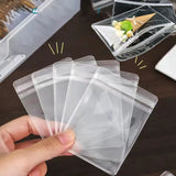 100 Pcs Self Sealing Adhesive PVC Bags for Jewelry Storage