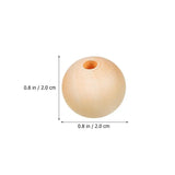 100 Pcs Wood Beads Wooden Craft Beads Necklace Beads DIY