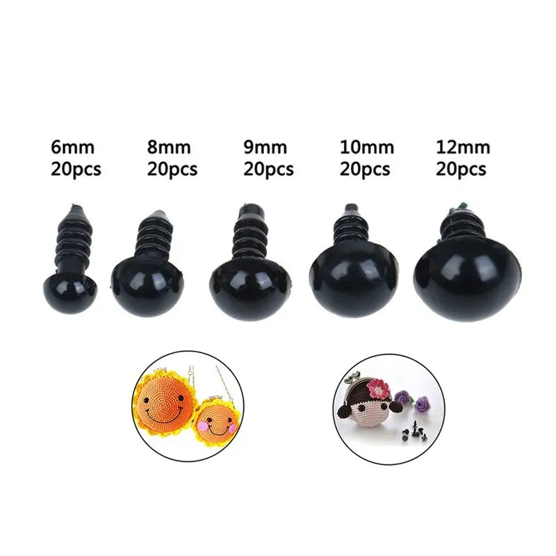 100 Pcs Plastic Eye Toy Accessories Plush Doll DIY Eyes G414