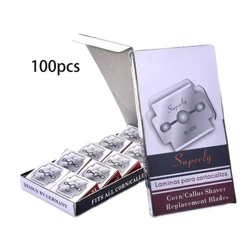 100 Pcs Replacement Blade Dead Skin Remover Foot Care Tool