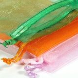 100 Pcs Drawstring Organza Bags Jewelry Wedding Pouches