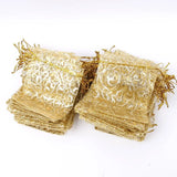 100 Pcs Organza Jewelry Pouch Wedding Favor Gift Bag 12x9cm