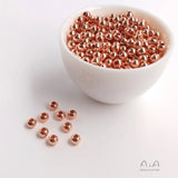 100 Pcs 18K Plated Spacer Beads Silver DIY Beaded Jewelry Material