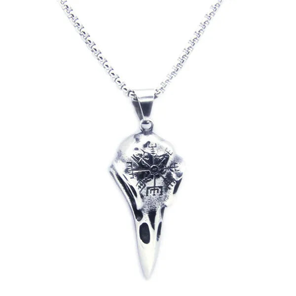 Personal Eagle Skull Bone Pendant Necklace