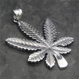 Feather Pendant Stainless Steel Necklace