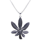 Feather Pendant Stainless Steel Necklace