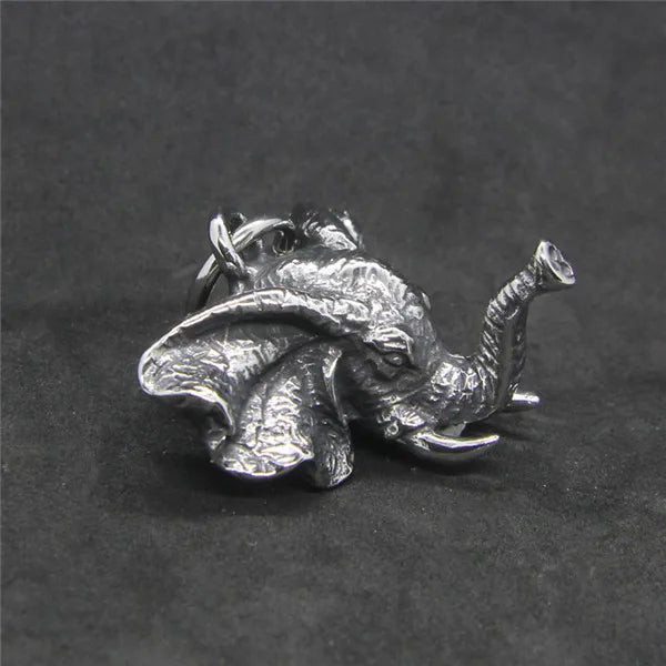 Long Nose Elephant Pendant Stainless Steel Elephant Pendant