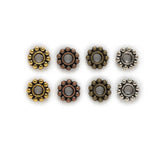 100pcs Daisy Flower Spacer Beads for Jewelry Making 6.5mm