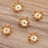 100 Pcs 13.5mm Metal Flower Stamen Bead Cap DIY Jewelry Settings