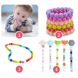 100pcs 15mm Round Silicone Beads for DIY Necklace Bracelet Set Teething Chewing