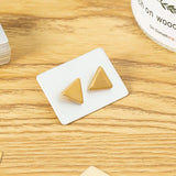 100Pcs 3.5X2.5cm Square Silver Stud Hoop Earring Cards Display Holder