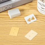 100Pcs 3.5X2.5cm Square Silver Stud Hoop Earring Cards Display Holder