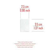 100Pcs 3.5X2.5cm Square Silver Stud Hoop Earring Cards Display Holder