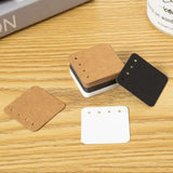 100 pcs Brown Paper Jewelry Display Cards for Earrings