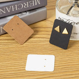 100 pcs Brown Paper Jewelry Display Cards for Earrings