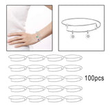 100 Pcs 65mm Expandable Bangle Bracelets Jewelry Findings