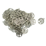 100 Pcs Antique Sliver Tree of Live Charms Pendants for Jewelry Making
