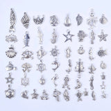 100 Pcs Tibetan Silver Ocean Animal Charms for DIY Jewelry Making
