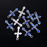 100 Pieces Small Christ Jesus Cross Catholic Zinc Alloy Jewelry