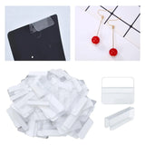 100 Clear Self-Lip Hanger Earring Card Adapter Hanging for Necklace