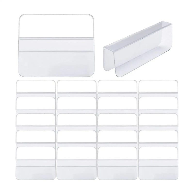100 Clear Self-Lip Hanger Earring Card Adapter Hanging for Necklace