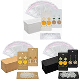100 Earring Holder Display Cards with Bags and Ear Backs