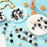 100 Hexagonal Silicone Beads DIY Necklace Bracelet Kit 14mm Polygonal Bead