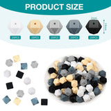 100 Hexagonal Silicone Beads Kit 14Mm DIY Necklace Bracelet Bead