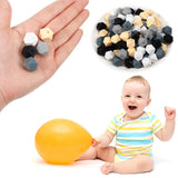 100 Hexagonal Silicone Beads DIY Necklace Bracelet Kit 14mm Polygonal Bead