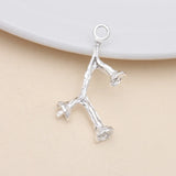 100pcs 14x25mm Tree Branch Metal Charms for Jewelry Making