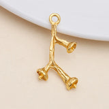 100pcs 14x25mm Tree Branch Metal Charms for Jewelry Making