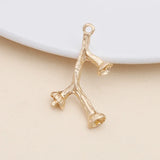 100pcs 14x25mm Tree Branch Metal Charms for Jewelry Making