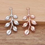 100pc 19x37mm Copper Filigree Flower Charms for DIY Jewelry Making